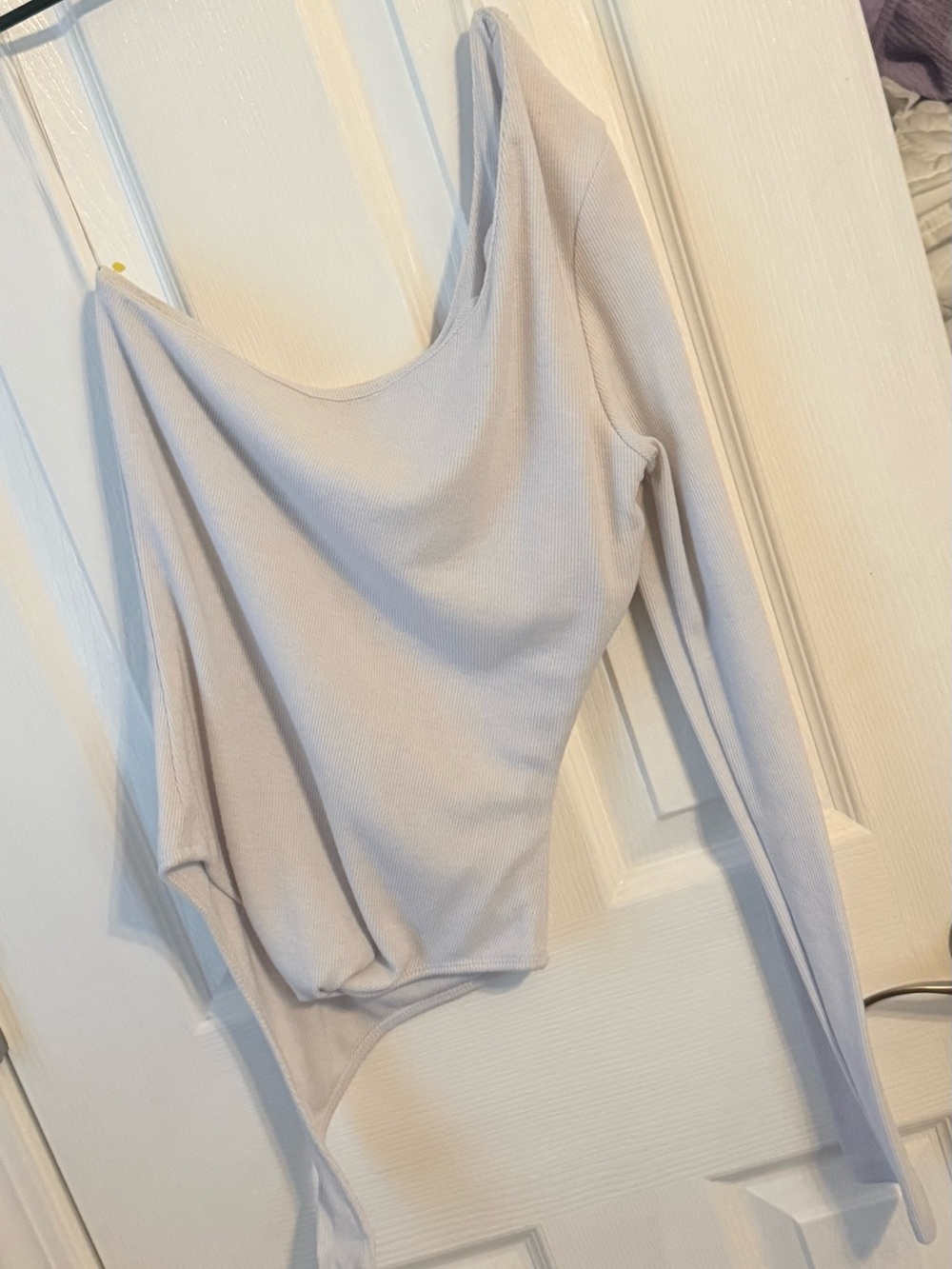 Better Be White Ribbed Top - Picture 2 of 3